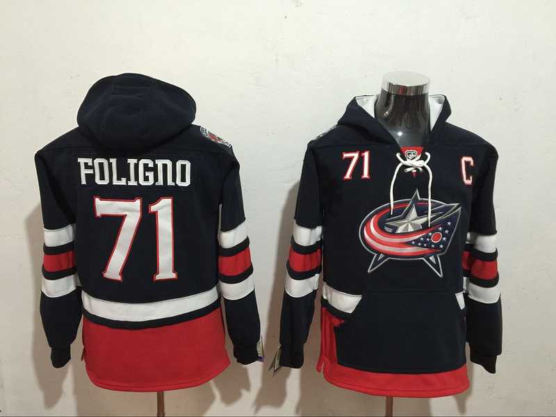 Blue Jackets #71 Nick Foligno Black All Stitched Hoodie Sweatshirt,We sell and wholesale Blue Jackets #71 Nick Foligno Black All Stitched Hoodie Sweatshirt on line form chian!